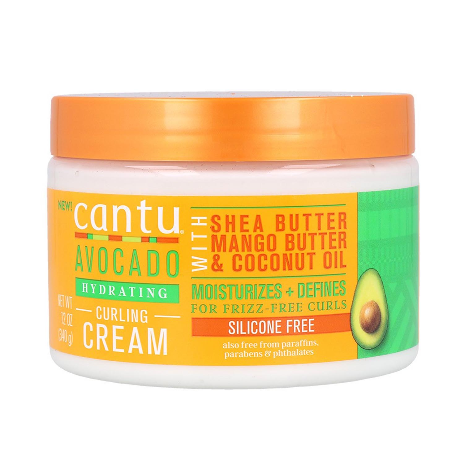 Cantu Avocado Curling Cream Hydrating Sin Silicona 340Gr